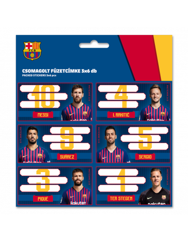 Menovky na zošity FC Barcelona 19