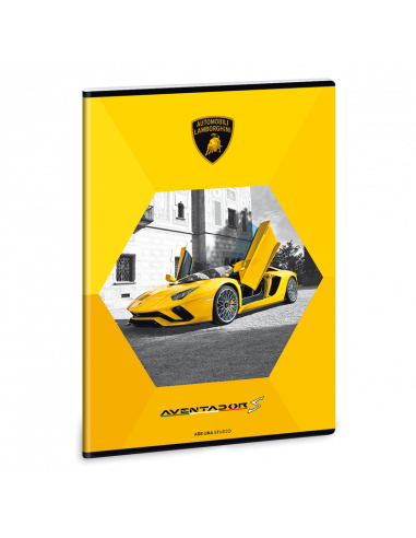 Zošit Lamborghini žlté A4 linajkový