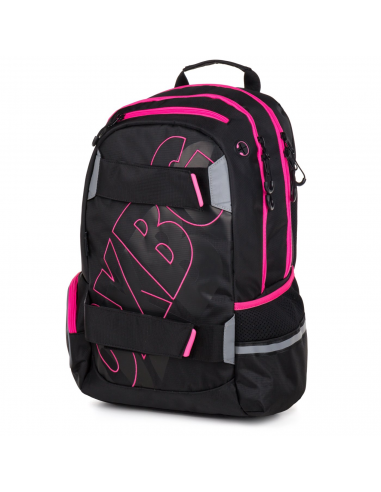 Študentský batoh OXY Sport BLACK LINE pink