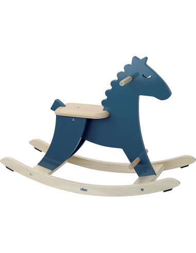 Drevený hojdací kôň modrý