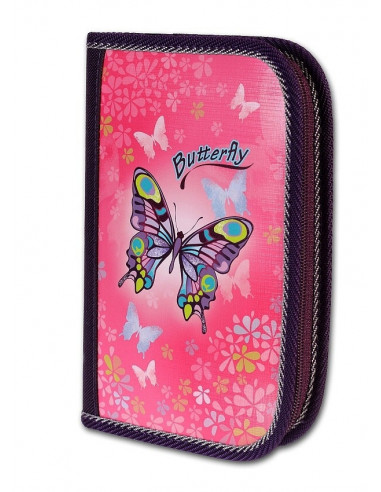 Školský peračník 2-klopy Butterfly