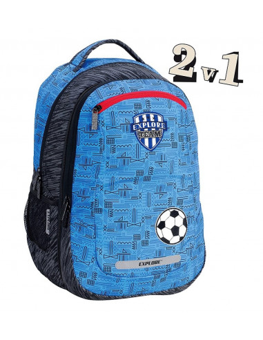 Školský batoh 2v1 VIKI Soccer