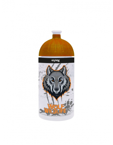 Fľaša na pitie 500 ml vlk