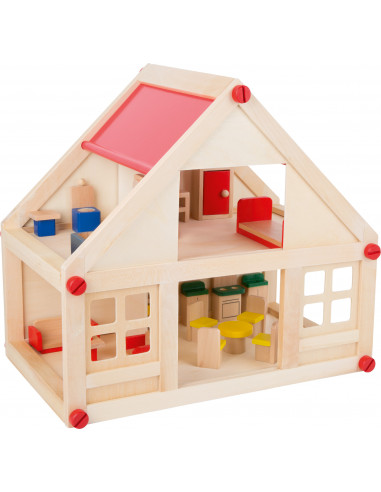 Obytný dom pre bábiky vrátane nábytku