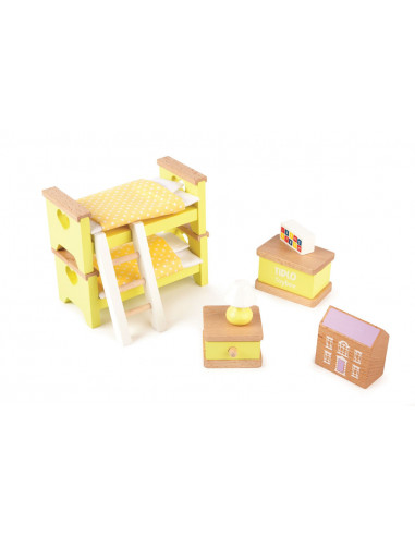 drevený nábytok - Detská izba žltá