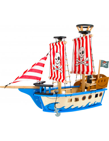 Drevená hračka pirátska loď Jack
