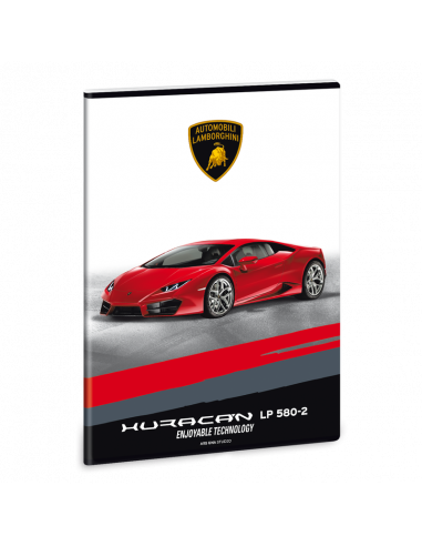Zošit Lamborghini Huracán LP580 A4 linajkový