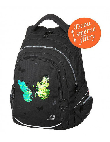 Študentský batoh FAME Sparkling Butterfly