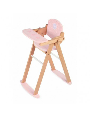 Drevená stolička na kŕmenie bábik