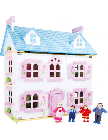 Drevený domček pre bábiky Kvetinový raj