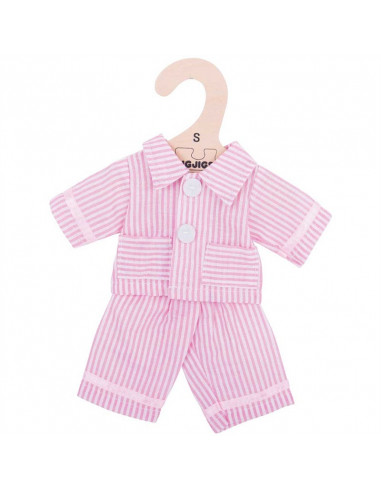 Ružové pyžamo pre bábiku 28 cm
