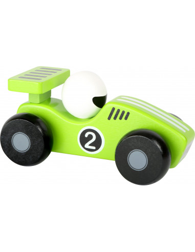 Drevené závodné autíčko - 1 ks zelenej