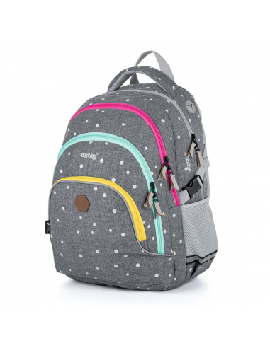 Školský batoh OXY SCOOLER Grey dots