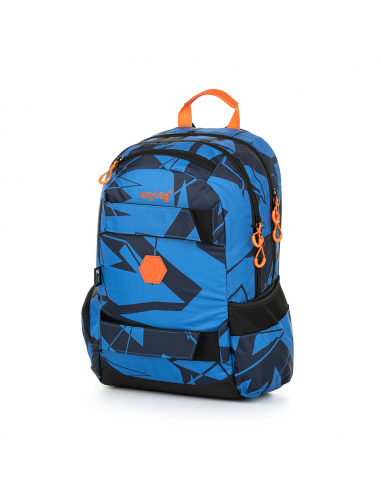Študentský batoh OXY Sport blue shapes